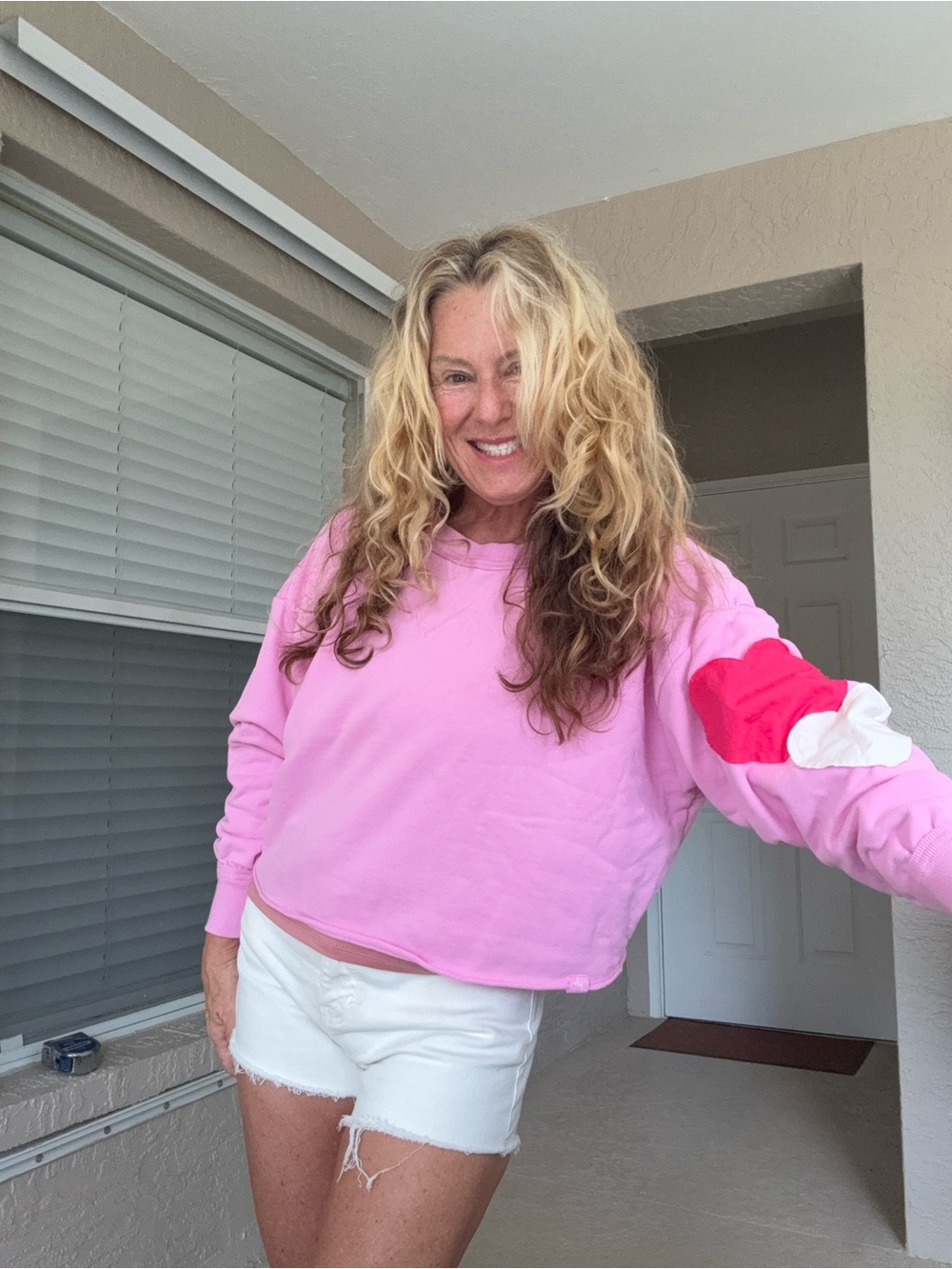 JoyLab Light Pink Pullover Sweatshirt - Picture 7 of 8